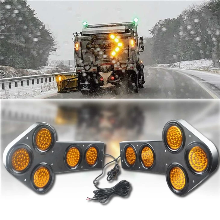 Remote-LED ikkontrollat ​​10-36V Traffiku Arrow Bord Dawl Kostruzzjoni Strobe Għat-Trakk Sigurtà fit-Toroq Aċċessorji Ġodda tad-Dawl tal-Karozzi