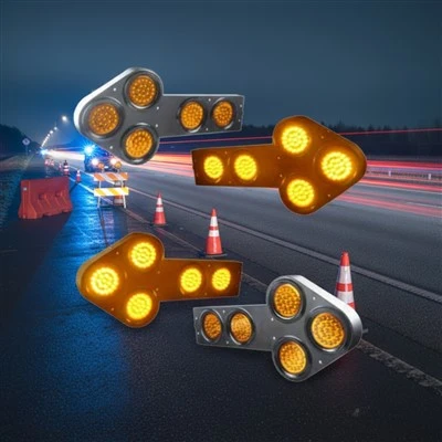 Remote-Controlled LED 10-36V Traffic Arrow Board Light Construction Strobe For Truck Road Safety New Car Light Accessories suppliers